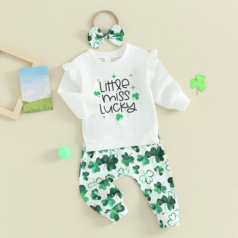 Stylish Toddler Girl St Patrick s Day Set