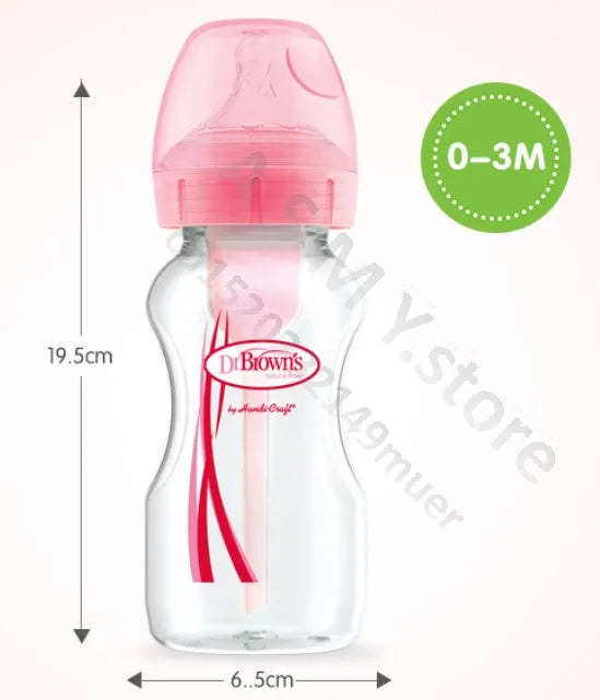 Dr. Brown's bottle / newborn / wide caliber to prevent gas.