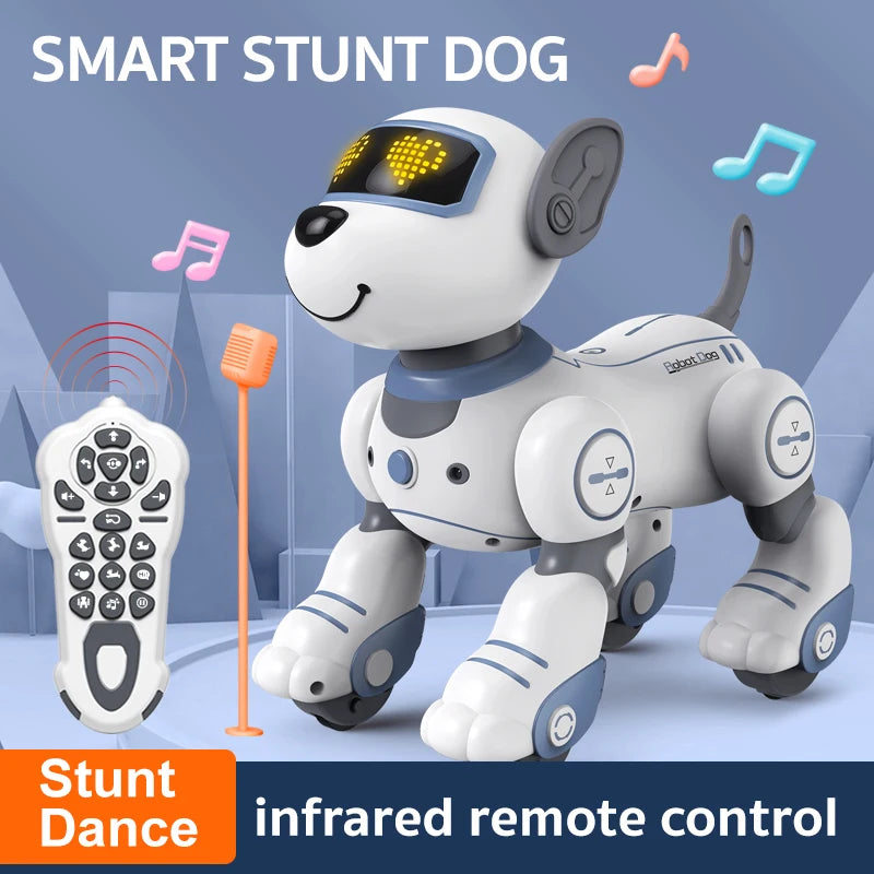 Funny RC Robot Electronic Dog Stunt Dog Voice Command