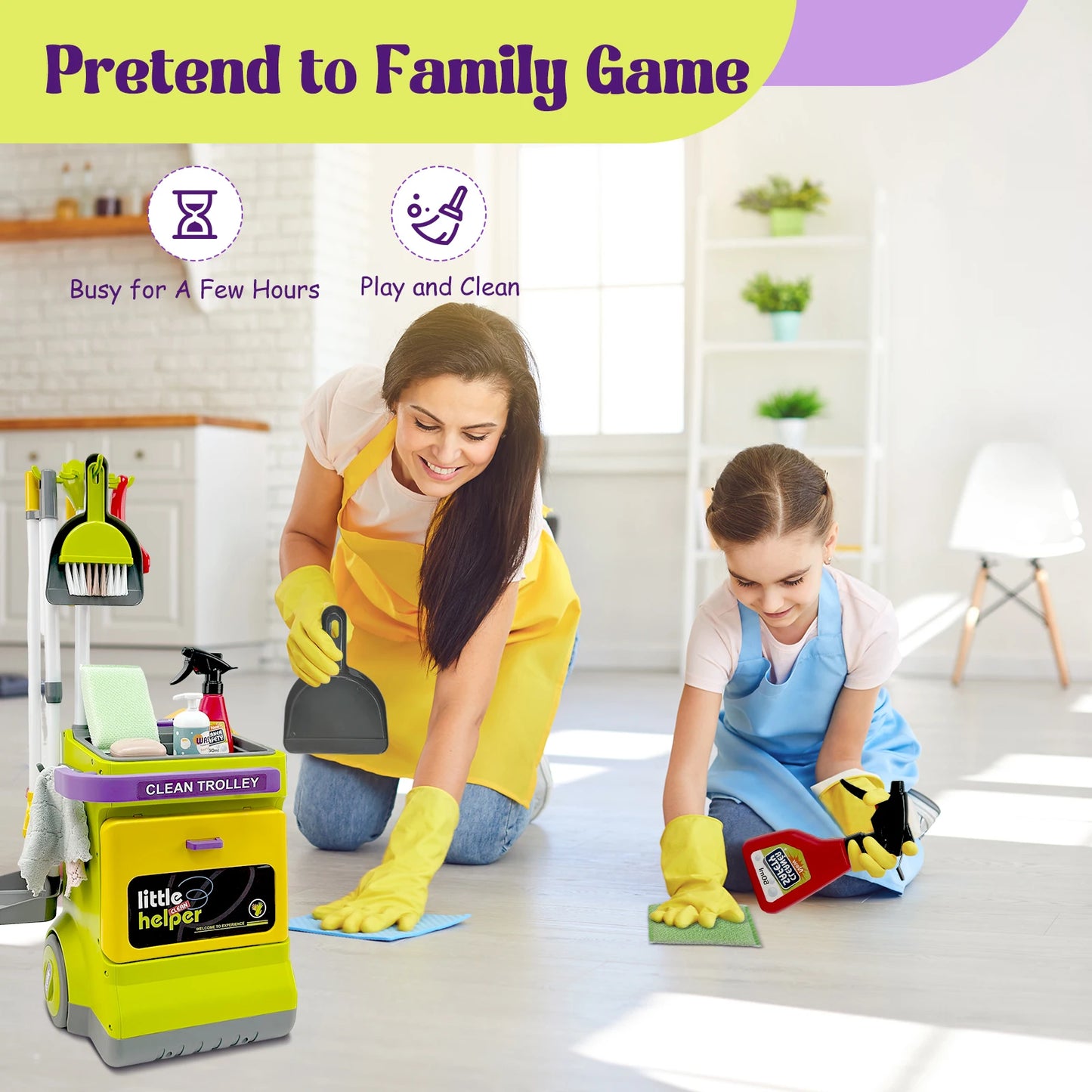 Educational Kids Cleaning Set for Toddlers