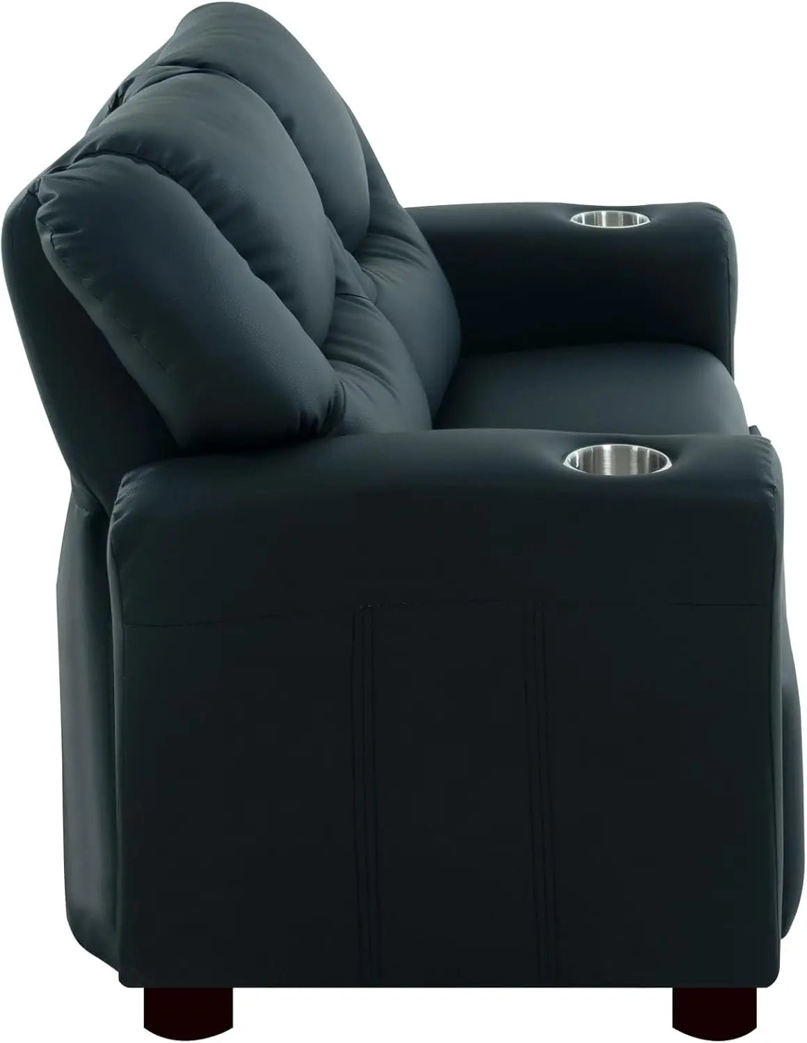 Loveseat Recliner with Cup Holders, Adjustable Footrest & Headrest, Two-Seat Recliner Sofa