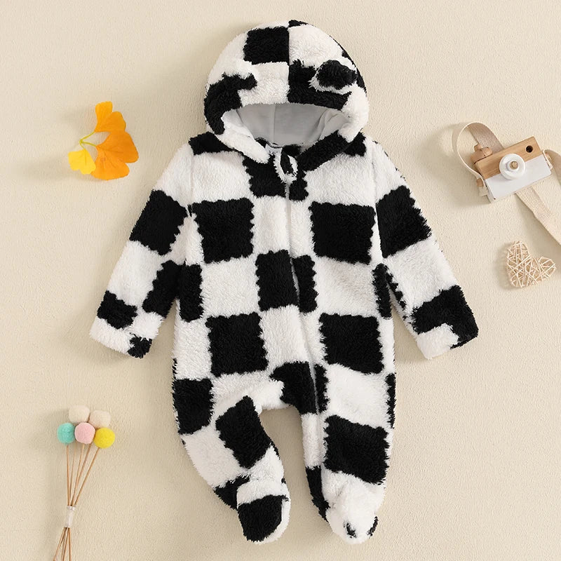 Cute Toddler Boy/ Girls Hooded Romper.