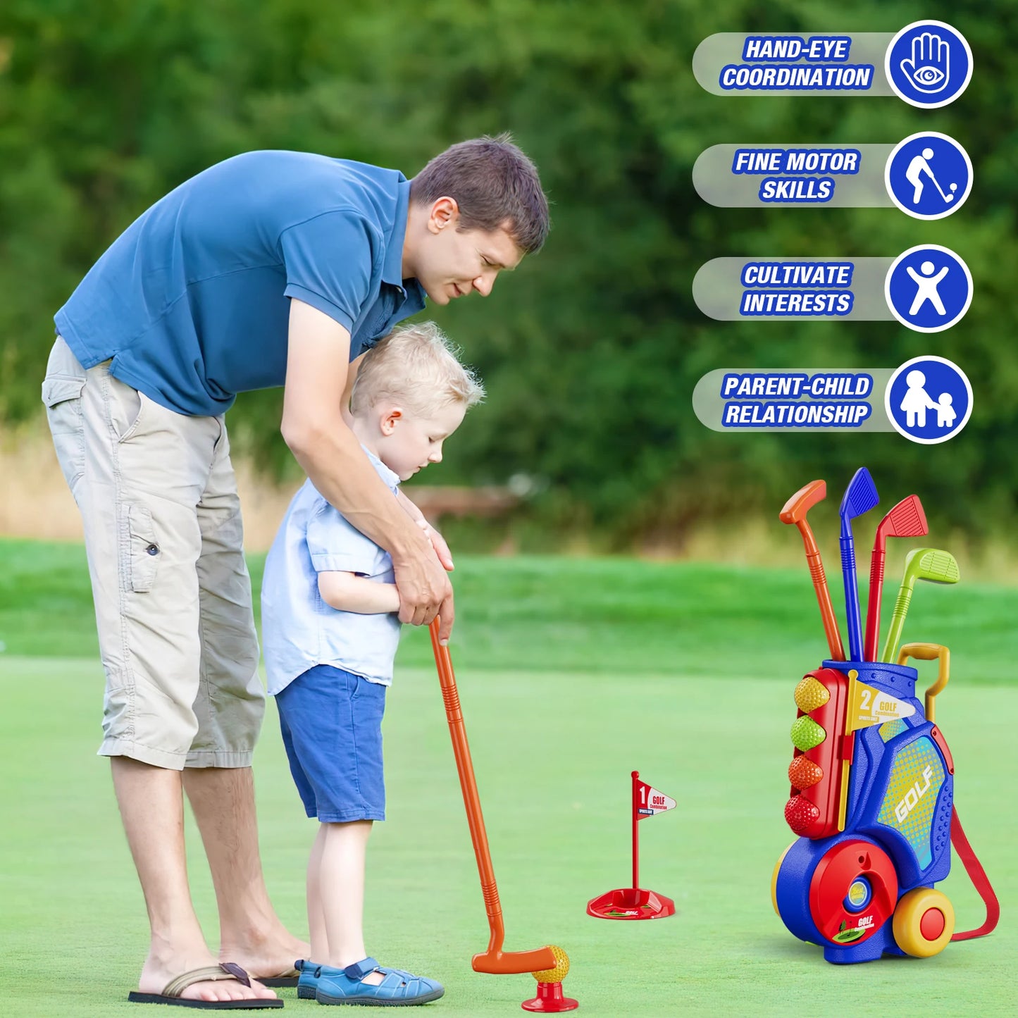 Toddler Golf Set, Upgraded Kids Golf Club.