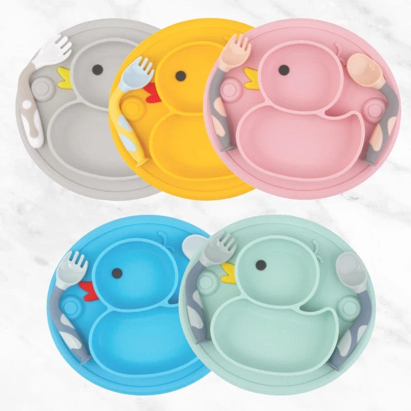 Toddler Placemat Feeding Bowl Baby Tableware.