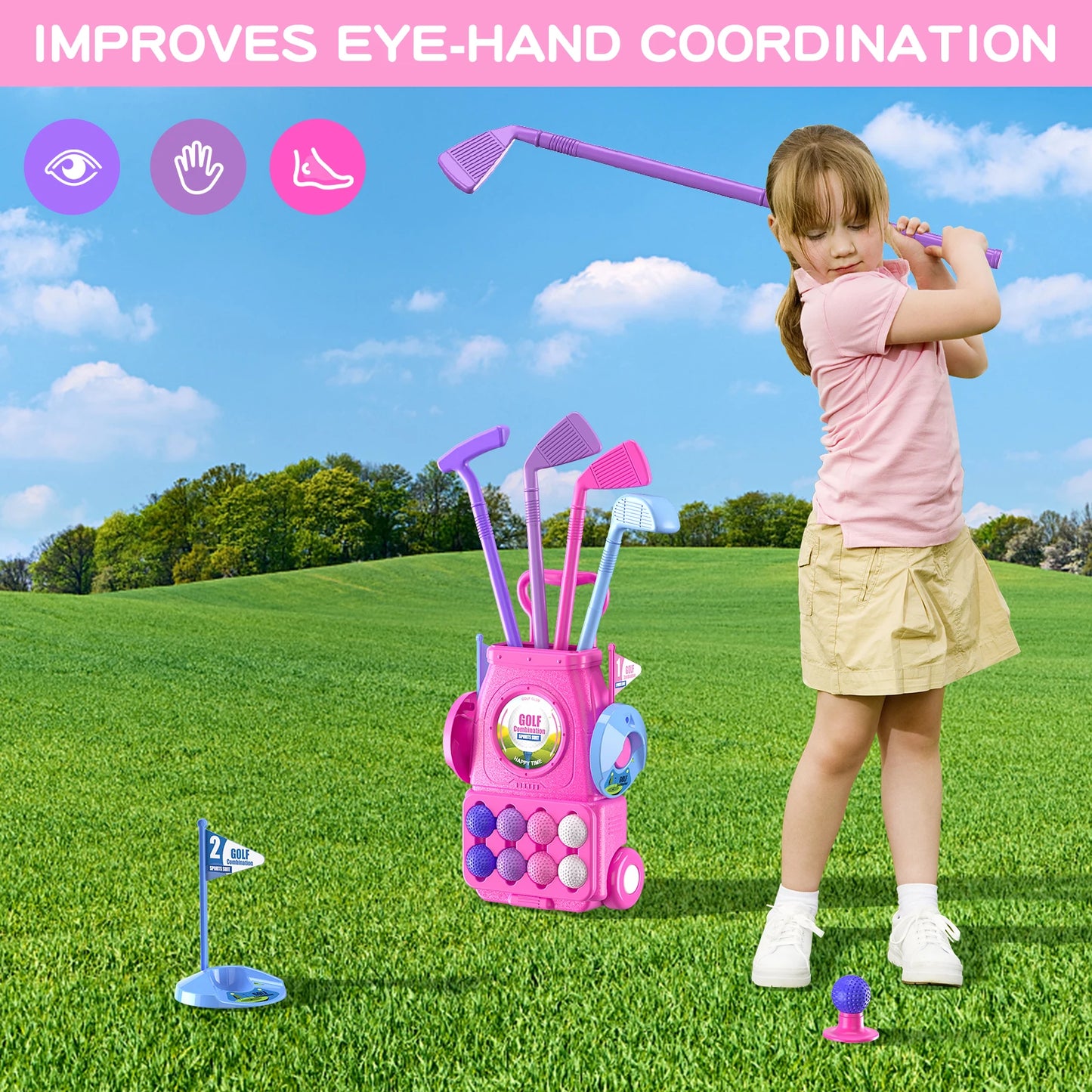 Toddler Golf Set Kids Golf  clubs.