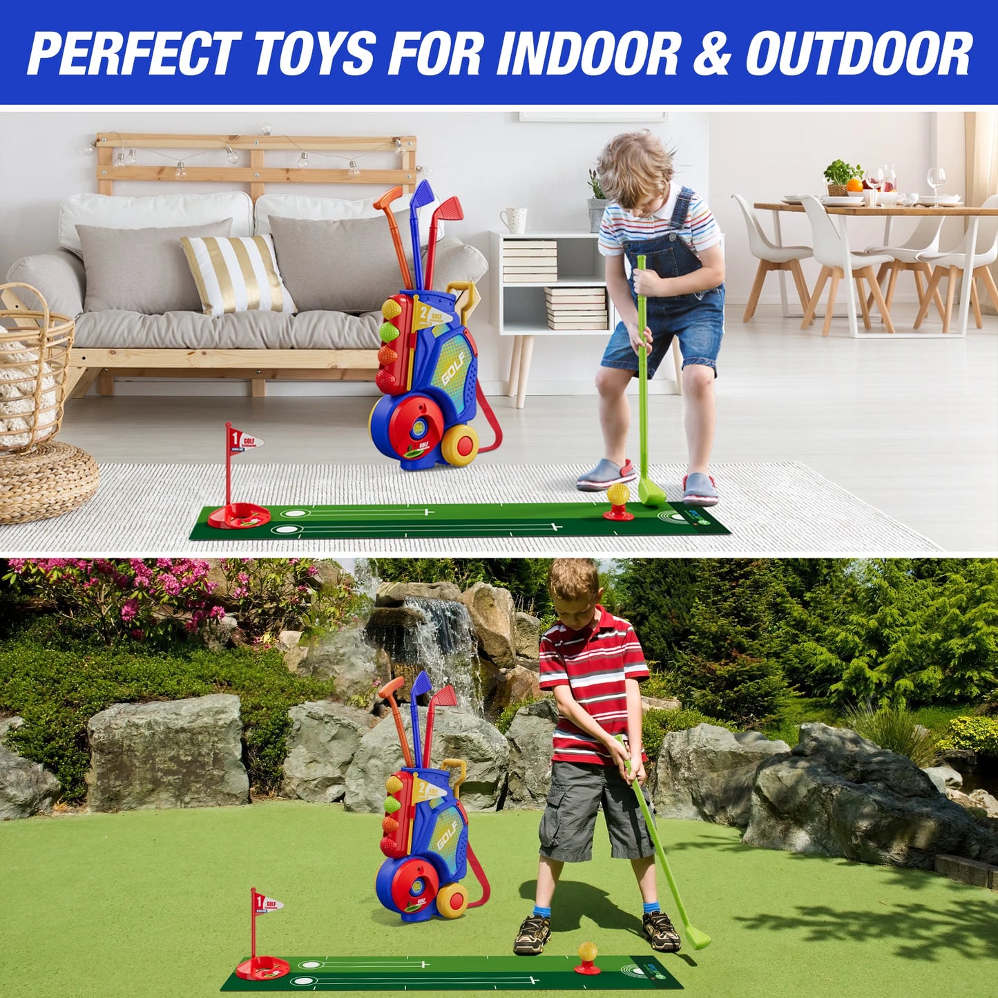 Toddler Golf Set, Upgraded Kids Golf Club.