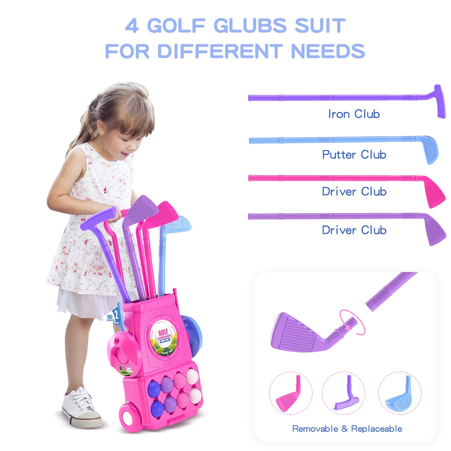 Toddler Golf Set Kids Golf  clubs.