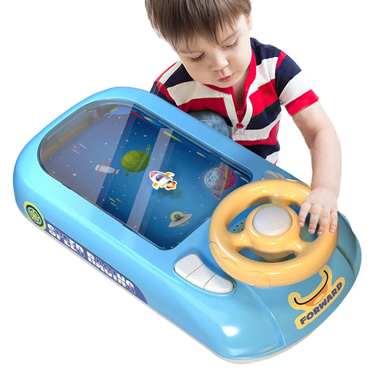 Kids Steering Wheel Toy Battery Operated Musical Race Car.