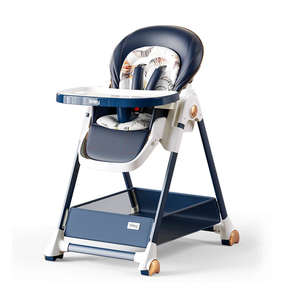 Luxury Baby High Chair with Removable Seat and Tray