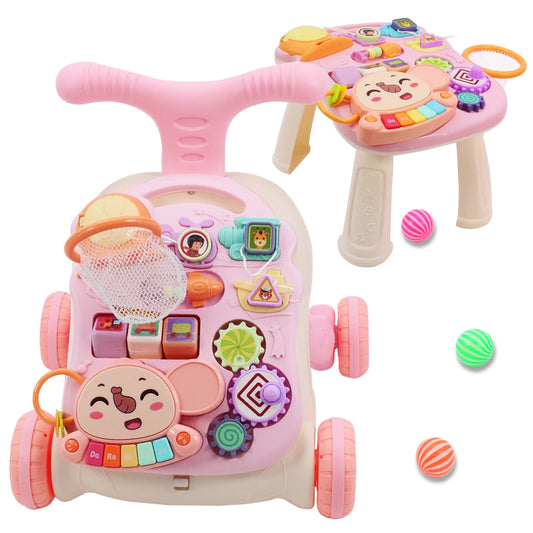 3 in 1 Baby Walker Multifuctional Walkers Sit-to-Stand