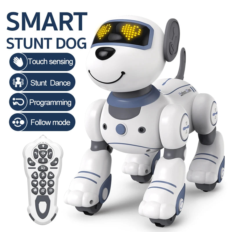 Funny RC Robot Electronic Dog Stunt Dog Voice Command