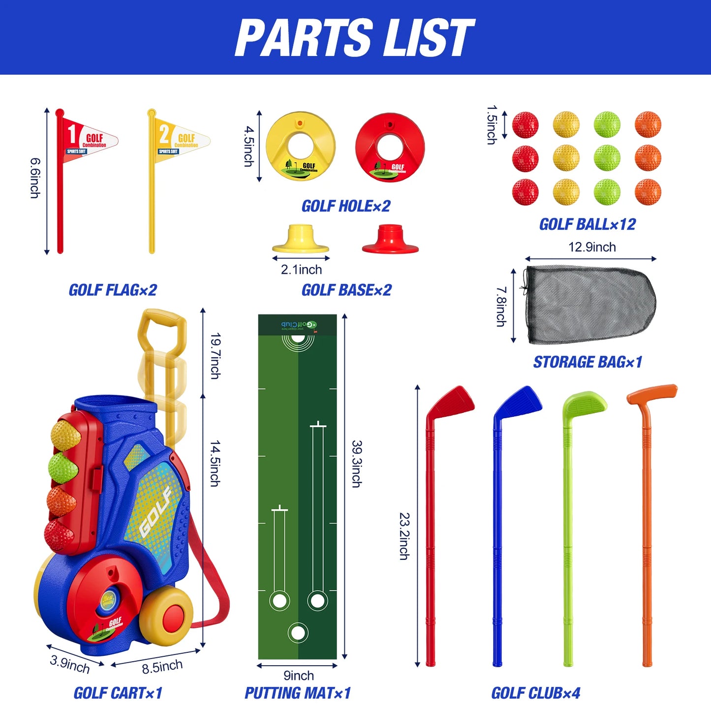 Toddler Golf Set, Upgraded Kids Golf Club.