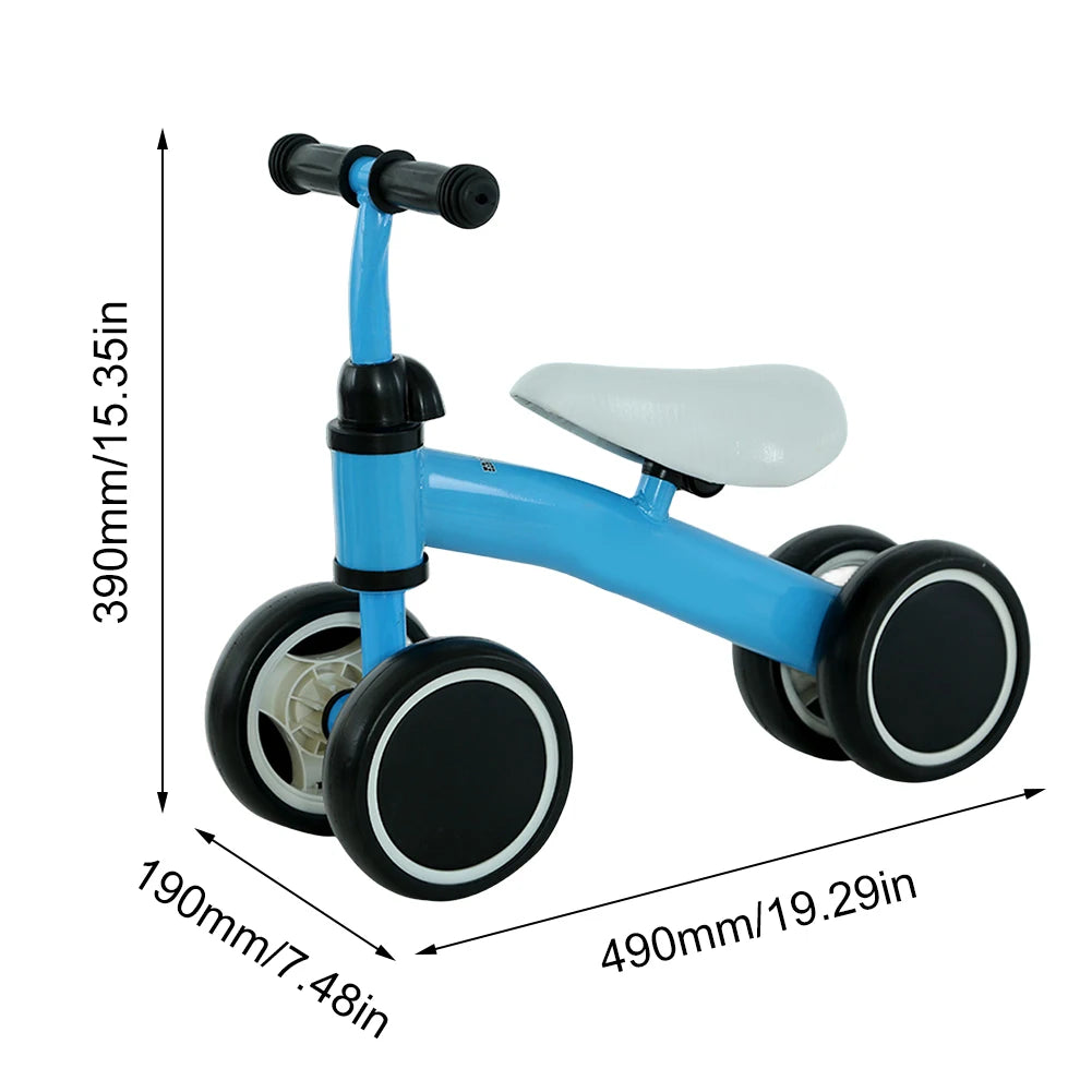 Toddler Balance Bike Ergonomic Seat Baby Learning Walker.