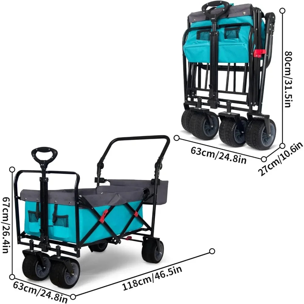 Garden Cart, All Terrain Utility Folding Wagon