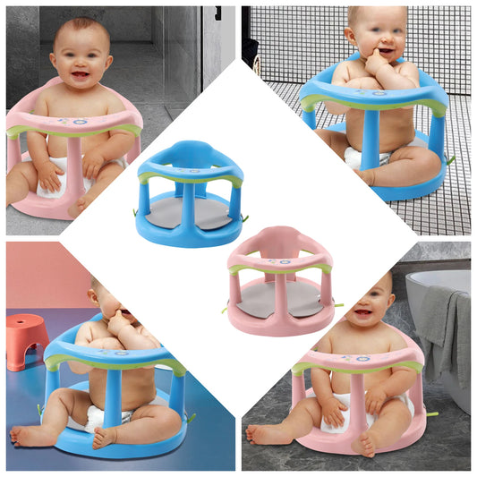 Blue/Pink Anti Slip Baby Bathtub Seat