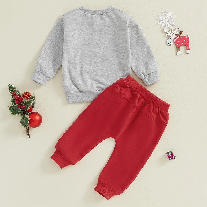 Boy/Girl Christmas Outfit Long Sleeve 2 piece set.